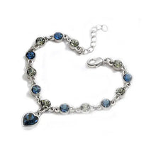 Load image into Gallery viewer, Luxury Ocean Heart Blue Crystal Bracelet Cubic Zirconia