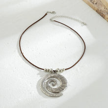 Load image into Gallery viewer, Creative Sweet Cool Big Spiral Conch Pendant Necklace Women Summer