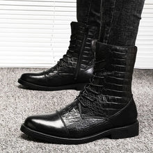 Load image into Gallery viewer, Fashion Men High Quality British Style Lace Up Boots Genuine Leather
