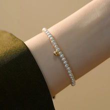 Load image into Gallery viewer, Elegant Pearl Half Bangle Bracelet