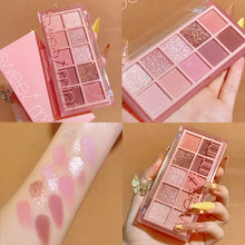 Load image into Gallery viewer, 10Color Eye Shadow Palette Pumpkin Earth Tone Matte Pearlescent