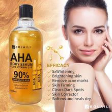 Load image into Gallery viewer, 24K Gold ALPHA Hydroxy Acids Face Serum Vitamin C&amp;E Essence