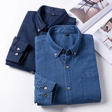 Load image into Gallery viewer, Denim Shirt Casual Long Sleeve
