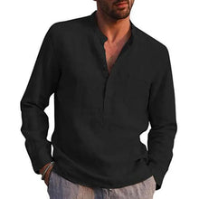 Load image into Gallery viewer, Casual Loose Plain Linen Shirt