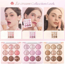 Load image into Gallery viewer, Glitter Eye Shadow Palette 9-Color Pearlescent Matte Eyeshadow