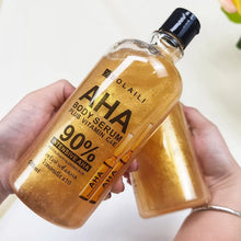 Load image into Gallery viewer, 24K Gold ALPHA Hydroxy Acids Face Serum Vitamin C&amp;E Essence