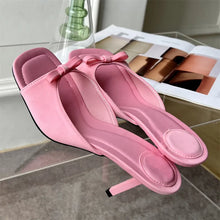Load image into Gallery viewer, Fashion Butterfly-knot Satin Sandals
