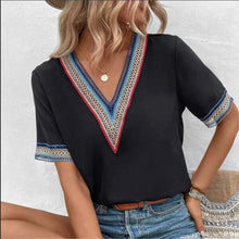Load image into Gallery viewer, Elegant  New Lace Patchwork V-neck Casual