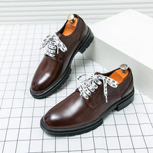 Load image into Gallery viewer, Lace-up Oxford Shoes Designer Casual