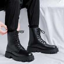 Load image into Gallery viewer, Leather Boots Fashion Low Heeled