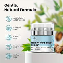 Load image into Gallery viewer, 2.5% Retinol Cream Face Moisturizer w Vitamin E Hyaluronic Acid for