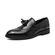 Load image into Gallery viewer, Italian Loafers Men Tassel Slip-on Fashion Leather Shoes