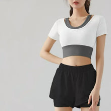 Load image into Gallery viewer, High Waist Elastic Solid Short Skirt