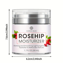 Load image into Gallery viewer, Glow Boosting Rosehip Moisturizer for Face Neck Decollete Super