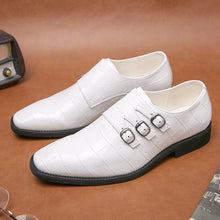 Load image into Gallery viewer, Leather Loafers Men Dress Shoes