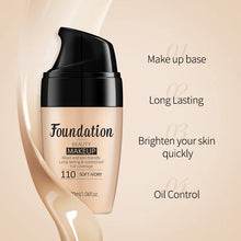 Load image into Gallery viewer, Liquid Foundation High Coverage Concealer Long-lasting Cover Dark