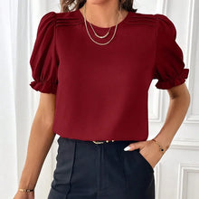 Load image into Gallery viewer, New Fashion Style Solid Color Round Neck