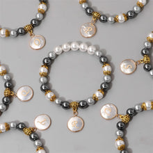 Load image into Gallery viewer, Fashion Shell Beads Bracelet Women A-Z Initial Letter Bracelet
