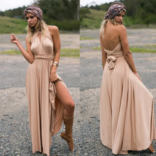 Load image into Gallery viewer, Elegant Long Deep V Halter Dress