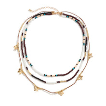 Load image into Gallery viewer, Multilayer Boho Seed Beads Butterfly Leaf Sequins Tassel Necklace