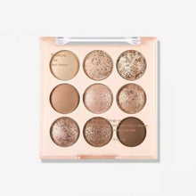 Load image into Gallery viewer, Glitter Eye Shadow Palette 9-Color Pearlescent Matte Eyeshadow