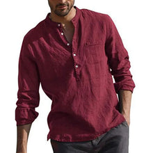 Load image into Gallery viewer, Casual Loose Plain Linen Shirt