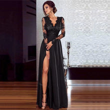 Load image into Gallery viewer, Elegant Sexy Cocktail Maxi Dress Lace Long Sleeve