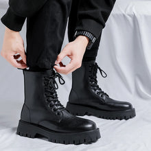 Load image into Gallery viewer, Leather Boots Fashion Low Heeled