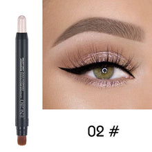 Load image into Gallery viewer, 1PC Sexy Black Double Head Glitter Eye Shadow Stick Matte Eyeshadow