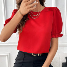 Load image into Gallery viewer, New Fashion Style Solid Color Round Neck