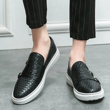Load image into Gallery viewer, Double Button Leather Casual Shoe Men Loafers