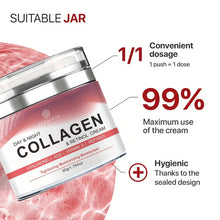 Load image into Gallery viewer, Collagen Cream for Face with Retinol and Hyaluronic Acid, Day Night