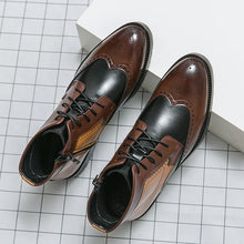 Load image into Gallery viewer, Leather Ankle Boots Luxury British Style