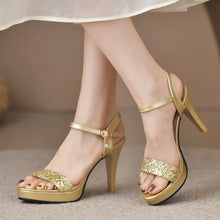 Load image into Gallery viewer, Glitter High Heel Sandals