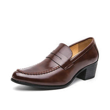 Load image into Gallery viewer, Men's Platform High Heels Brand Loafers Leather