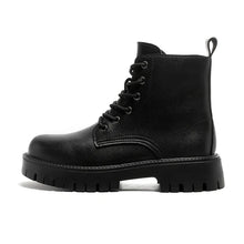 Load image into Gallery viewer, English Style Zipper Boots Leather Lace-Up
