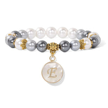 Load image into Gallery viewer, Fashion Shell Beads Bracelet Women A-Z Initial Letter Bracelet