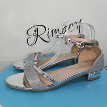 Load image into Gallery viewer, Low Heels Sandals Open Toe Bling