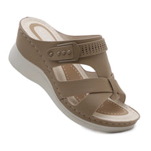 Load image into Gallery viewer, Beach Cross Strap Wedge Sandals