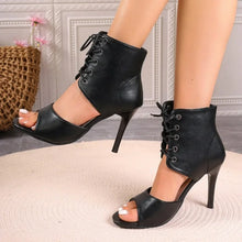 Load image into Gallery viewer, Lace-up Women's Sandals Fashion Peep Toe