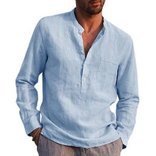 Load image into Gallery viewer, Casual Loose Plain Linen Shirt