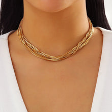 Load image into Gallery viewer, Chunky Chain Necklace Twisted
