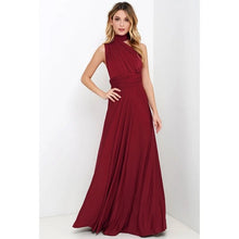 Load image into Gallery viewer, Elegant Long Deep V Halter Dress