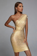 Load image into Gallery viewer, Mini Cocktail Dress One Shoulder