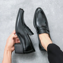 Load image into Gallery viewer, Men's Platform High Heels Brand Loafers Leather