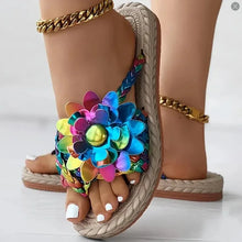 Load image into Gallery viewer, Casual Slippers Braided Floral