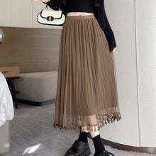Load image into Gallery viewer, Autumn Winter New Solid Color Elastic Waist Skirts Women High Street