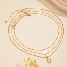 Load image into Gallery viewer, 3Pcs Creative Heart Sequin Pendant Choker Necklace