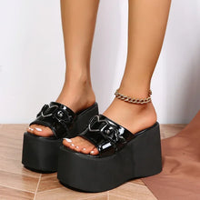 Load image into Gallery viewer, Fashion Platform Wedge Heels