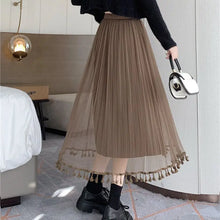 Load image into Gallery viewer, Autumn Winter New Solid Color Elastic Waist Skirts Women High Street